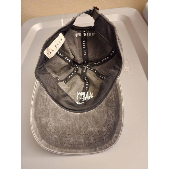 Rae Dunn "Happy HANUKKAH" Baseball Cap/Hat. Washed Gray. NWT - Picture 2 of 5